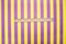 Purple-Yellow Cotton-Poly Japanese Vertical Stripe Printed Woven Fabric By the Yard